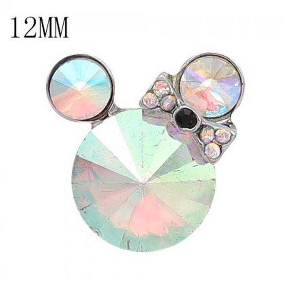 (image for) Mini 12mm Rhinestone Minnie Aurora Borealis Color - Click Image to Close