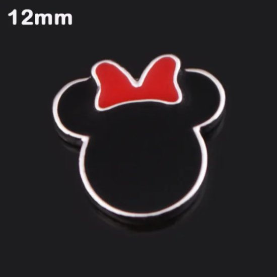 (image for) Mini Snap Jewelry Minnie Mouse Disney Cartoon fits 12mm Petite Ginger Charm - Click Image to Close