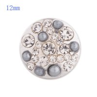 (image for) Snap Jewelry Stone Rhinestone - Gray Stone & Clear