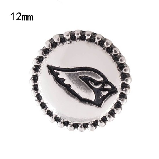 (image for) Mini Snap 12mm - Metal Sports Cardinal - Click Image to Close