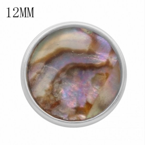 (image for) Mini Snap 12mm - Abalone GREEN - Click Image to Close