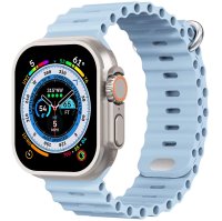 (image for) Light Blue Apple Ocean Silicone Bands 42mm 44mm 45mm 49mm