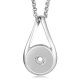 (image for) Snap Jewelry Infinity Pendant & Stainless Link Necklace 20" +2"