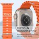 (image for) Orange Apple Ocean Silicone Bands s 42mm 44mm 45mm 49mm