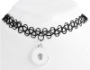 (image for) Snap Jewelry Choker Stretch Necklaces - Black