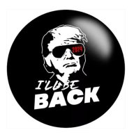 (image for) Snap Jewelry Trump I'll Be Back Vote 2024 Fits 18-20mm Ginger