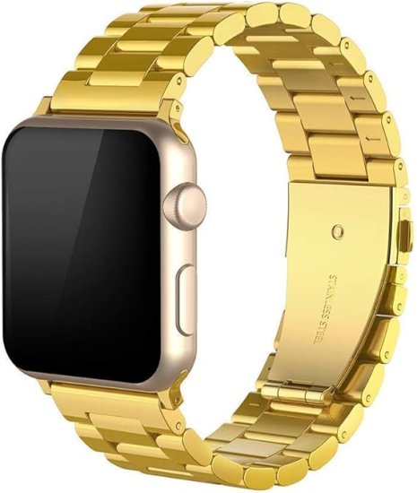 (image for) Gold Apple Luxury Stainless Band No Tool Needed 38mm 40mm 41mm - Click Image to Close