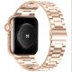 (image for) Rose Gold Apple Luxury Stainless Band No Tool Needed 38mm 40mm 41mm