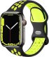 (image for) Black & Yellow Apple Silicone Sport Bands 42mm 44mm 45mm 49mm Breathable Replacement Strap Small