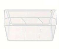 (image for) White XL Organizer Insert Divider Clear Lining Bag Accessory fits for our XL Bag & Compatible for Bogg Bags