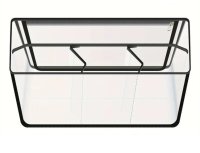 (image for) Black XL Organizer Insert Divider Clear Lining Bag Accessory fits for our XL Bag & Compatible for Bogg Bags