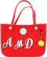 (image for) A - Letter Monogram Charm for Our Beach Bags Jumbo Charms Compatible for bogg, Simply Southern