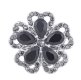 (image for) Snap Jewelry Large CZ -Five Petals Multi-color Flower