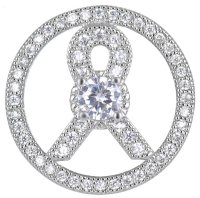 (image for) Snap Jewelry Large CZ - Pave & Large CZ Ribbon Awareness