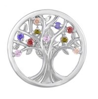 (image for) Snap Jewelry Large CZ - Tree of Life Multi-color