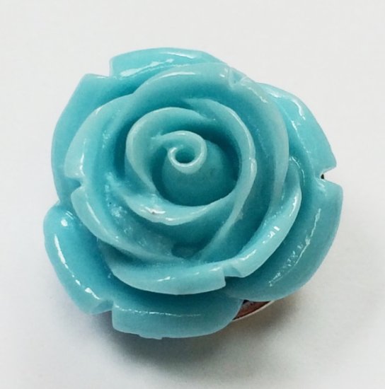 (image for) Snap Jewelry Resin - Flower - Light Blue - Click Image to Close