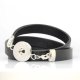 (image for) Snap Jewelry Bracelet Leather Wrap - Black