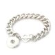 (image for) Snap Jewelry Bracelet Heavy Toggle Link Chain - Single 19CM