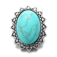 (image for) Snap Jewelry Gemstone - Turquoise Oval