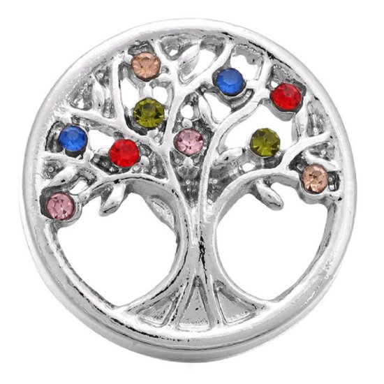 (image for) Snap Jewelry Rhinestone Tree of Life - Multi color - Click Image to Close