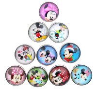 (image for) Snap Glass Jewelry - Cartoon Mouse Mixed Pieces